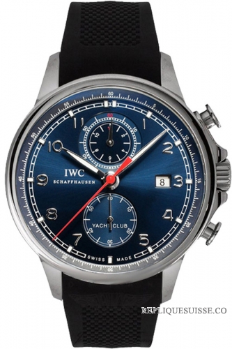 IWC Portugieser Yacht Club Chronographe Blue Dial IW390213 Montre Réplique