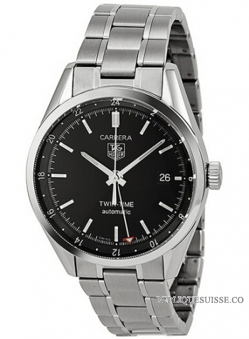 TAG Heuer Carrera Automatique Twin Time Hommes WV2115.BA0787 Montre Réplique