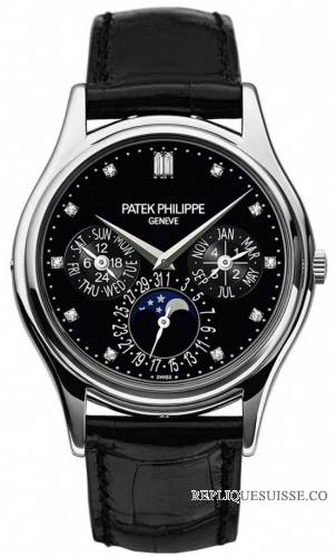 Patek Philippe Grand Complications Cadran Noir Diamant Automatique 5140P-013 Montres Copie