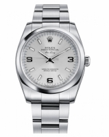 Réplique Rolex Air-King Domed Bezel argent cadran 114200 SLIO Montre Repl 114200 SLIO