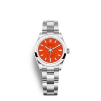 Rolex Oyster Perpetual 31 cadran rouge corail