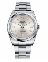 Réplique Rolex Air-King Domed Bezel argent cadran 114200 SPIO Montre Repl 114200 SPIO