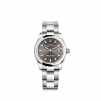 Rolex Datejust 31 Oystersteel cadran gris fonce