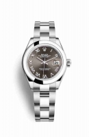 Copie Montre Rolex Datejust 28 Oystersteel Gris fonce Cadran m279160-0012