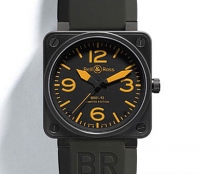 Bell & Ross BR01-92 Carbon Orange Limited Instrument Montre Réplique