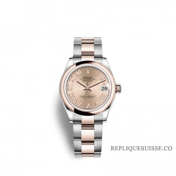 Rolex Datejust 31 Oystersteel or Everose 18 ct M278241-0005 Rose cadran couleur