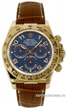 Rolex Oyster Perpetual Cosmograph Daytona 116518 Réplique de cadran bleu