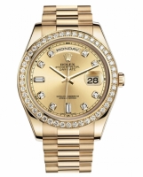 Réplique Rolex Day Date II President jaune or Chamapgne cadran 218348 CHD 218348 CHDP