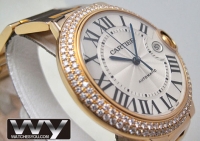 Cartier Ballon Bleu Diamant Yellow Or WE9007Z3 Montre Réplique