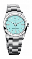 Rolex Oyster Perpetual 36 Cadran Bleu Turquoise Bracelet Oyster