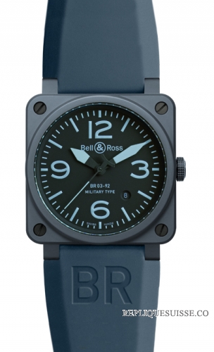 Bell & Ross BR 03-92 bleu CERAMIC Automatique 42mm des hommes Montre Réplique