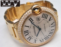 Cartier Ballon Bleu Diamant Yellow Or WE9007Z3 Montre Réplique