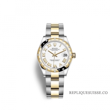 Rolex Datejust 31 Oystersteel or jaune 18 ct M278343RBR-0001 cadran blanc