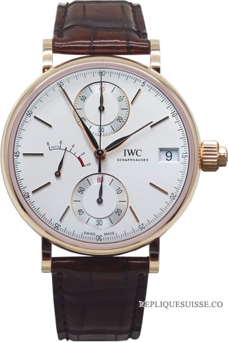 IWC Portofino Hand-Wound Monopusher Chronographe IW515104 Montre Réplique