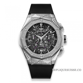 Réplique Hublot Classic Fusion Aerofusion Chronographe Orlinski Titanium Alternative Pave