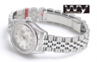 Rolex Datejust acier Diamant Bezel Dames 179384G Montre Réplique