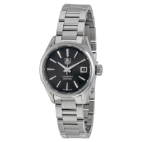 TAG Heuer Réplique Carrera Automatique Noir Dial Acier inoxydable Dame Montre WAR2410.BA0776