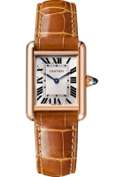 Cartier Tank Louis cadran argente avec perles pour femme plaque a la main WGTA0010 Montres Copie