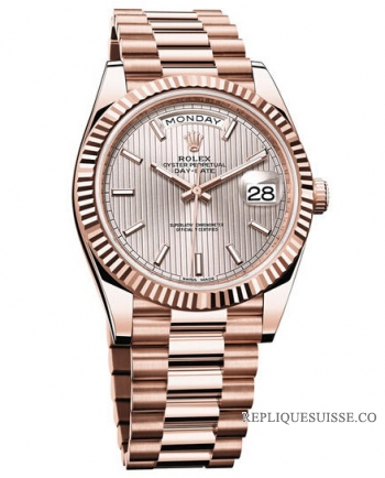 Rolex Oyster Perpetual Day Date 40 228235 Pink Gold Montre Réplique