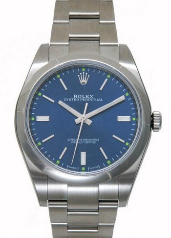 Rolex Oyster Perpetual 39mm 114300 Bleu Dial Montre Réplique