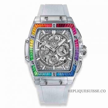 Copie Montre Hublot Spirit Of Big Bang Sapphire Rainbow 42mm 641.JX.0120.RT.4099