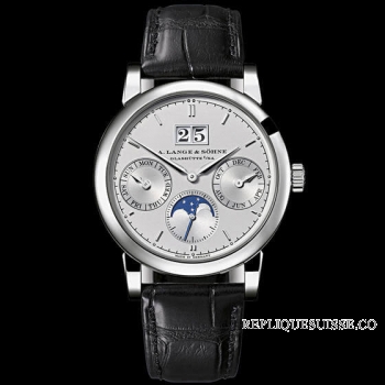 Copie Montre A. Lange & Sohne Saxonia Calendrier Annuel 38.5mm Mens 330.025