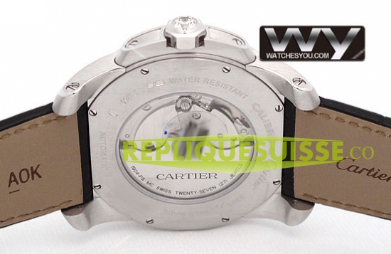 Calibre De Cartier Automatique Diamants WF100003 Montre Réplique - Cliquez sur l'image pour la fermer