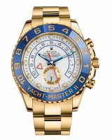 Rolex Yacht-Master II blanc cadran Bleu Bezel 116688