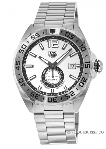 Copie Montre Tag Heuer Formula 1 automatique blanc cadran hommes WAZ2013.BA0842