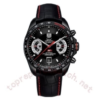 TAG Heuer Grand Carrera Automatique Chronographe sandblasted noir Montre Réplique