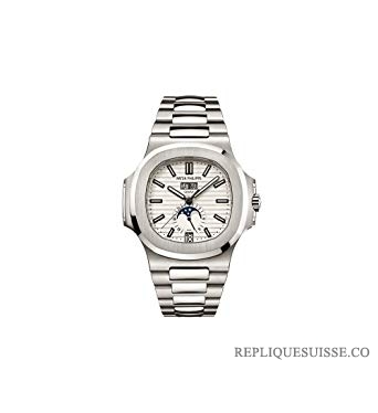 Patek Philippe Nautilus Cadran Argent En Acier Inoxydable Mecanique 5726-1A-010 Montres Copie