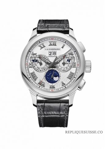 Réplique Chopard L.U.C Perpetual Chrono 45MM Manuel Or Blanc Edition Limitee