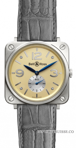 Bell & Ross BR S blanc Or Mechanical Or 39mm Medium Montre Réplique