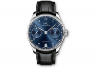 Copie Montre IWC Portugieser Chronographe automatique bleu cadran Mens IW500710