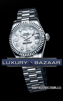 Rolex Lady-Datejust (WG/MOP-Diamants/WG) Montre Réplique