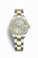 Copie Montre Rolex Datejust 28 Jaune Rolesor Oystersteel or jaune 18 ct RBR Argent Cadran m279383rbr-0018