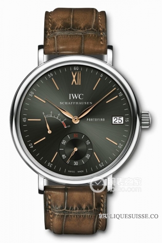 Réplique IWC Portofino a remontage manuel Huit jours en acier inoxydable IW510117