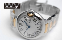 Cartier Ballon Bleu Or/acier Dames W69007Z3 Montre Réplique