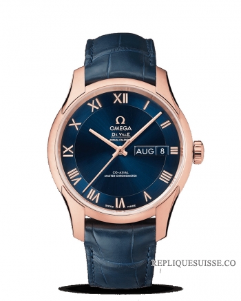 Réplique Omega De Ville Hour Vision Coaxial Master Chronometre Calendrier annuel 41mm 433.53.41.22.03.001