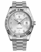 Réplique Rolex Day Date II President Blanc or argent cadran 218239 SDP Mo 218239 SDP