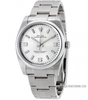 Réplique Rolex Oyster Perpetual 34 Argent Cadran Oyster en acier inoxydable 114200SASO