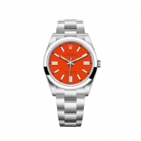 Rolex Oyster Perpetual 41 Bracelet Oyster a cadran rouge corail
