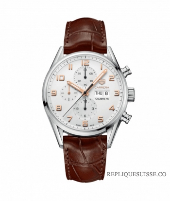 Copie Montre Tag Heuer Carrera Calibre 16 Chronographe Automatique 43mm Homme CV2A1AC.FC6380