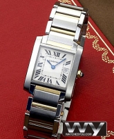 Cartier Tank Francaise Or & acier Midsize W51012Q4 Montre Réplique