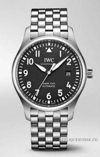 Réplique IWC Pilot Mark Xviii Cadran Noir Acier Iw327015