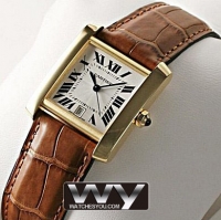 Cartier Tank Francaise Yellow Or Hommes W5000156 Montre Réplique