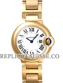 Cartier Ballon Bleu Yellow Or Dames W69001Z2 Montre Réplique