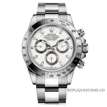 Rolex Cosmograph Daytona cadran blanc 116520-78590 Réplique