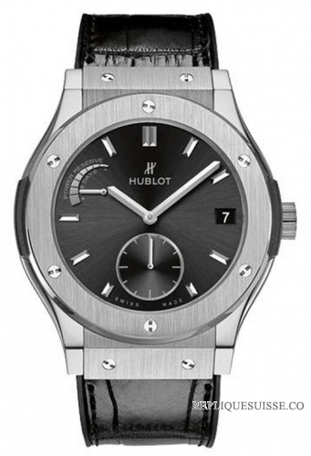 Hublot Classic Fusion Reserve de marche 8 Days Titanium Montre Réplique