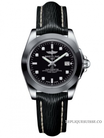 Breitling Galactic 32 Sleek Edition Acier inoxydable / Trophy Black Diamond / Sahara (W7133012 / BF63 / 208X / A14BA.1)